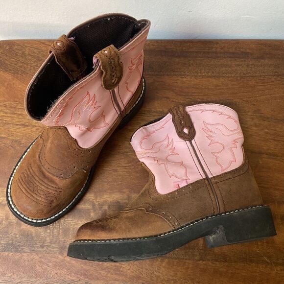 Justin Girl Gypsy Pink Boot Size 2.5 D - Picture 1 of 10